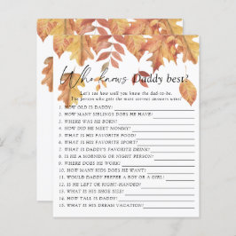 Falling löv - Vem vet vad pappa spelar bäst