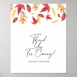 Falling lövs - Tack för att du kom och Poster