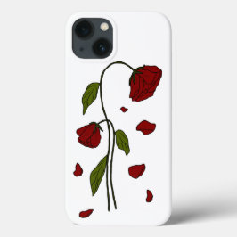 Falling Petals - Aesthetic Mörk Gothic Ro Art