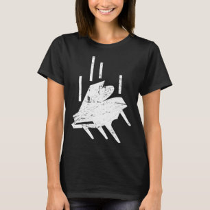 Falling Piano Lessons Piano Player & Piano Teache T Shirt