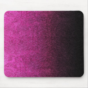 Falling Rosa & svart Glitter-övertoning Musmatta