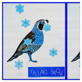 Falling Snö Fabric Tyg