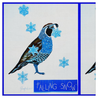 Falling Snö Fabric Tyg