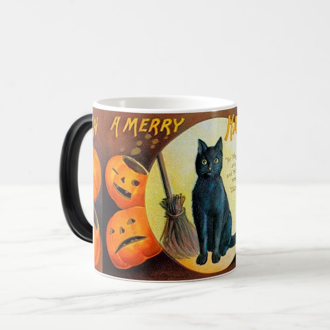 Fallingshus Halloween Katt Magisk Mugg (Framsida vänster)