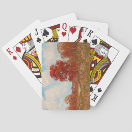 Falllandskap (Landsbygdsscenen på hösten) (Röda Tr Casinokort