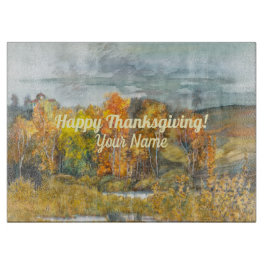 Falllandskap vattenfärgsskärande skärningspanel