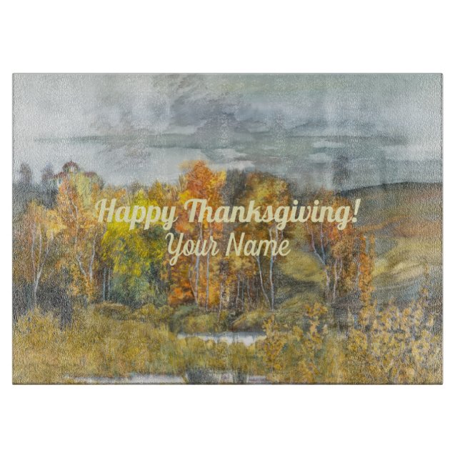 Falllandskap vattenfärgsskärande skärningspanel (Framsidan)