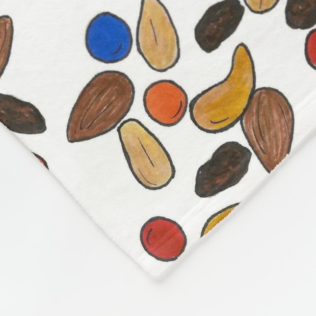 Fälllås Blanda Nöt Snack Camping Hicking utomhus Fleecefilt (Hörn)