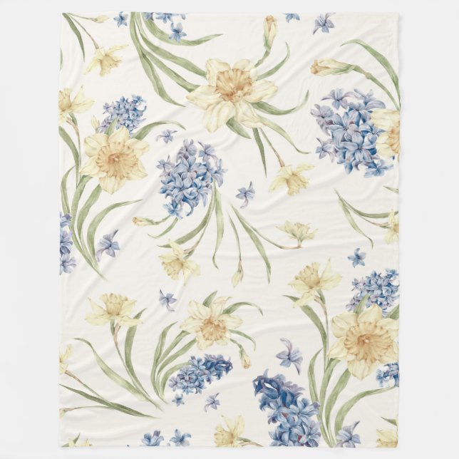 Fallljus Blommigt I Fleece Blanket-Fall Blommigt (Framsidan)