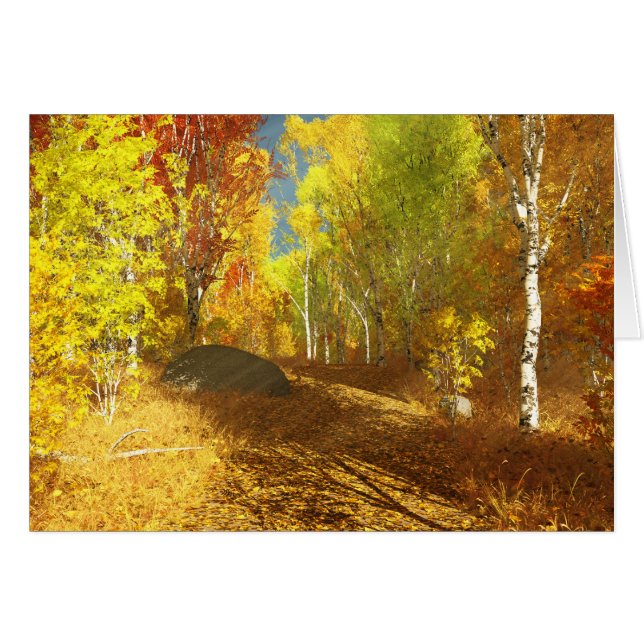 Fallljuskort Hälsningskort (Framsidan Horizontal)