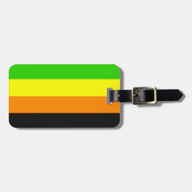 Fallln Aromantic Pride Flagga Bagagebricka (Horisontell Framsida)