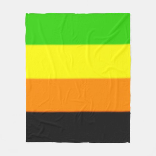 Fallln Aromantic Pride Flagga Fleecefilt (Framsidan)