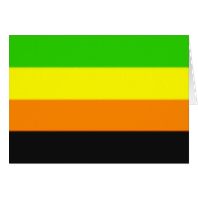Fallln Aromantic Pride Flagga Hälsningskort (Framsidan Horizontal)