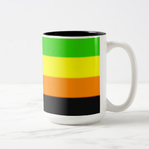 Fallln Aromantic Pride Flagga Två-Tonad Mugg