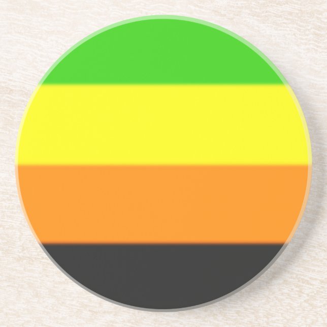 Fallln Aromantic Pride Flagga Underlägg Sandsten (Framsidan)