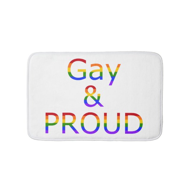 Fallln Gay och Proud Badrumsmatta (Framsidan)