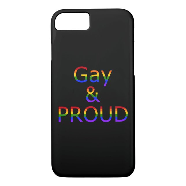 Fallln Gay och Proud Case-Mate iPhone Skal (Baksida)