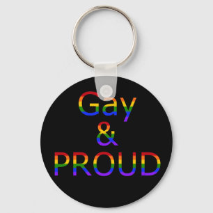 Fallln Gay och Proud Nyckelring