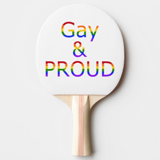 Fallln Gay och Proud Pingisracket (Framsidan)