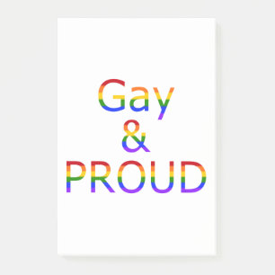 Fallln Gay och Proud Post-it Block