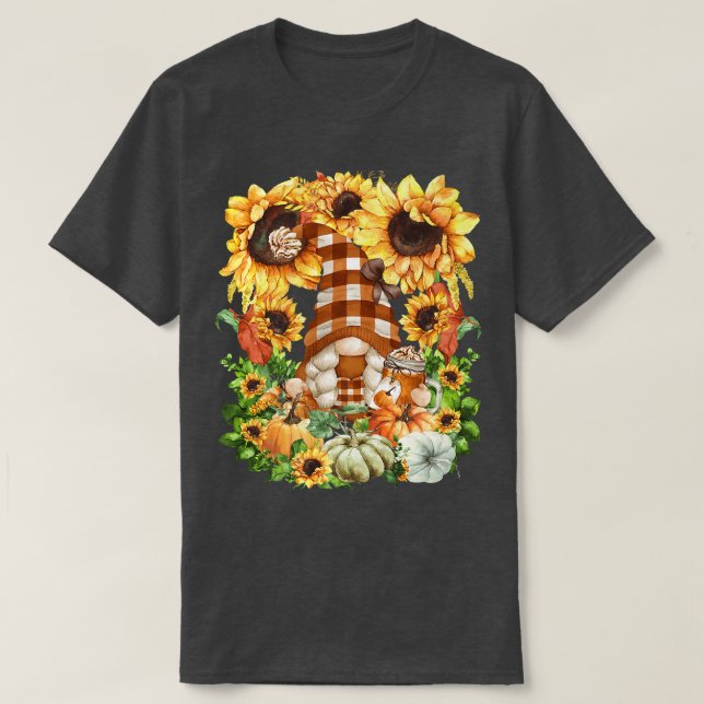 Fallmormormor, grå, grå, för höstkvinnor t shirt (Design framsida)
