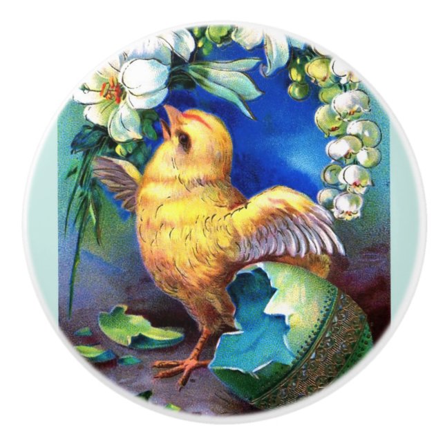 Falln A Glad påsk Chick Knopp (Framsidan)