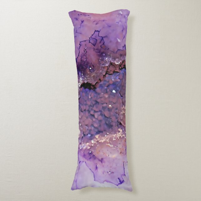 Falln Amethyst Geode Kroppskudde (Framsidan Vertikal)