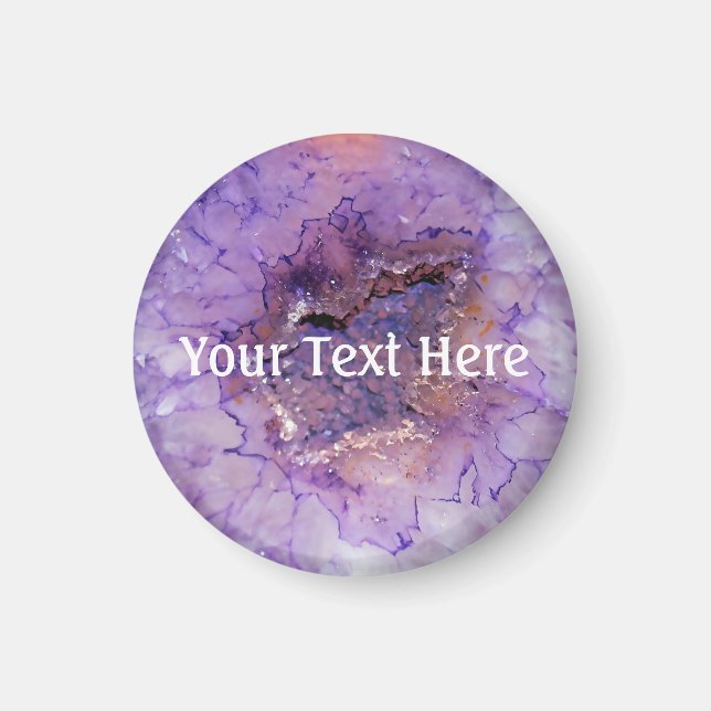 Falln Amethyst Geode Magnet (Framsidan)