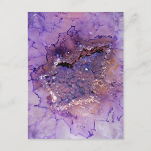 Falln Amethyst Geode Vykort