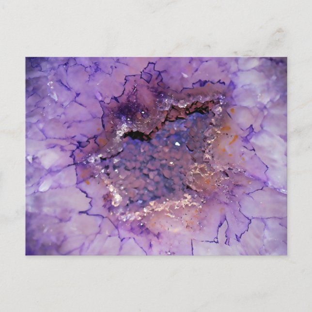 Falln Amethyst Geode Vykort (Framsida)
