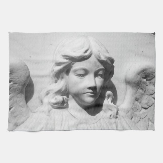 Falln Angel i Mourning Kökshandduk (Horisontell)
