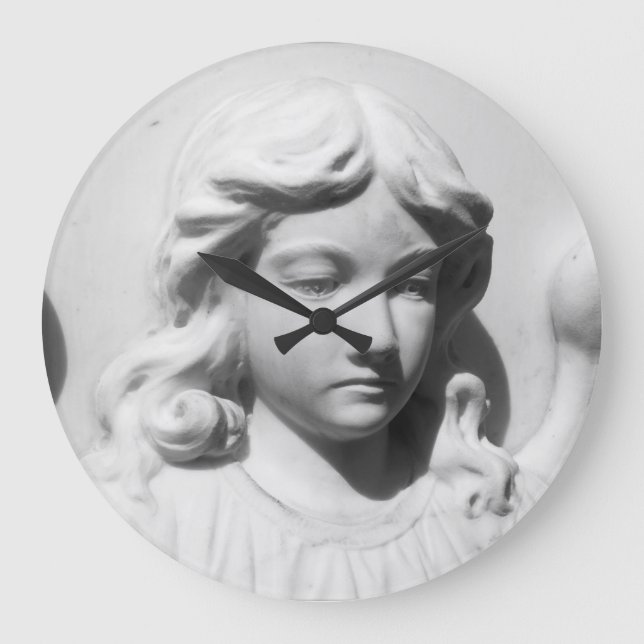 Falln Angel i Mourning Stor Klocka (Framsida)