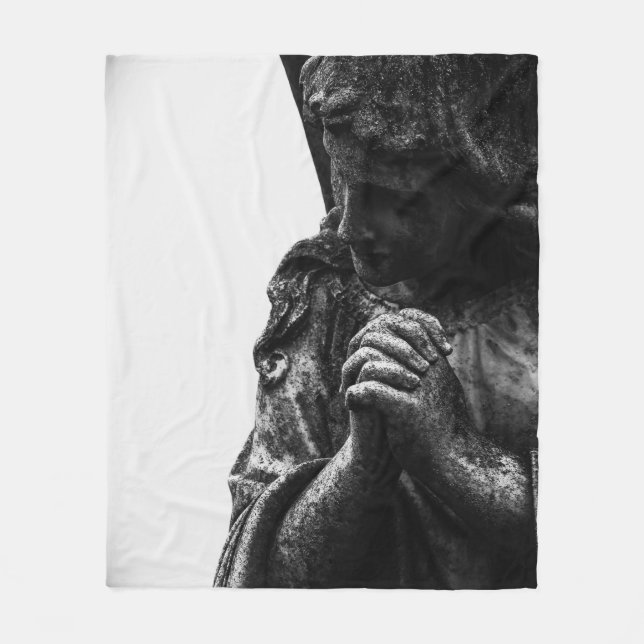 Falln Angel i Prayer Fleecefilt (Framsidan)