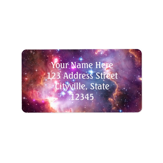 Falln Angelic Galaxy Adressetikett (Framsidan)
