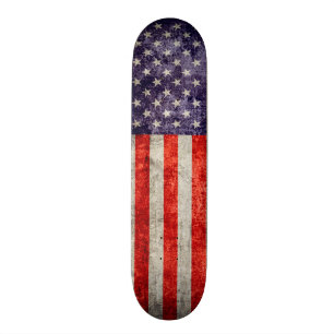 Falln antikvitetamerikanska flaggan skateboard bräda 19,5 cm