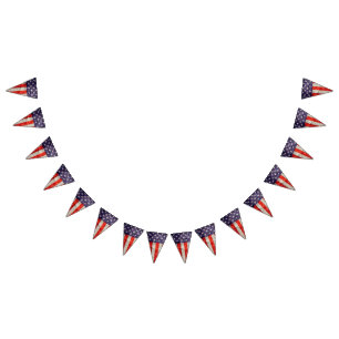 Falln Antique American Flagga