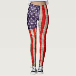 Falln Antique American Flagga Leggings