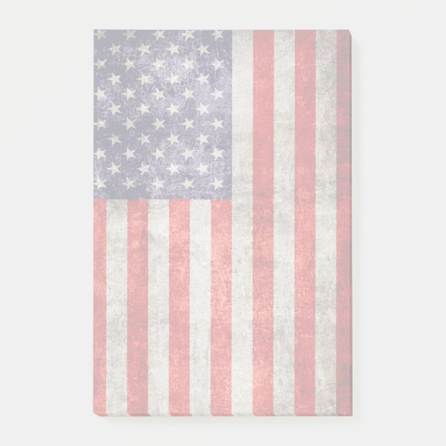 Falln Antique American Flagga Post-it Block (Framsida)