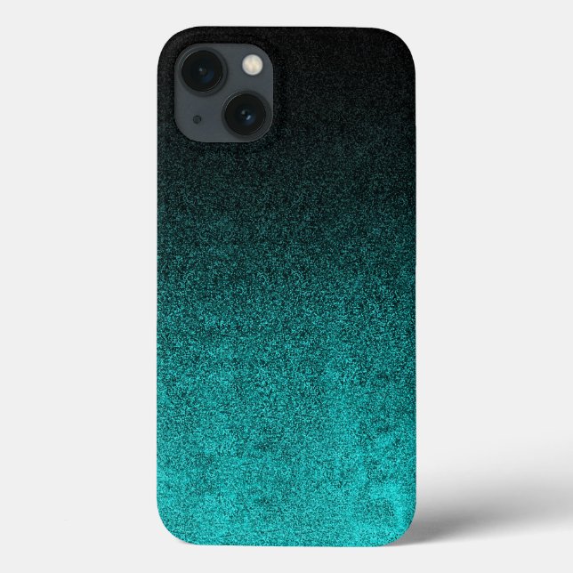 Falln Aqua & Black Glitter-övertoning (Baksida)