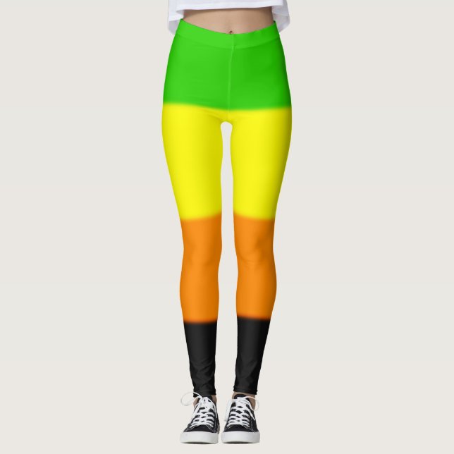 Falln Aromantic Pride Flagga Leggings (Framsida)