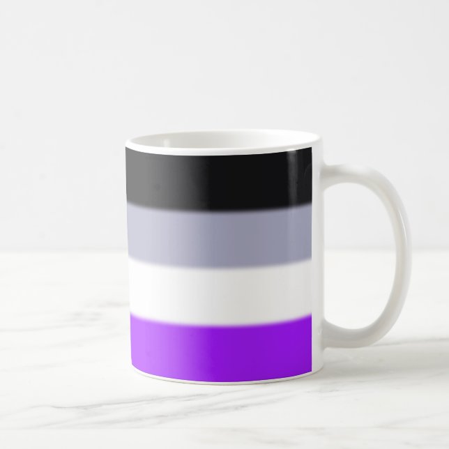 Falln Asexuell Pride Flagga Kaffemugg (Höger)