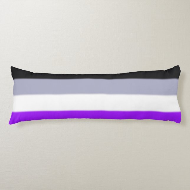 Falln Asexuell Pride Flagga Kroppskudde (Framsidan)