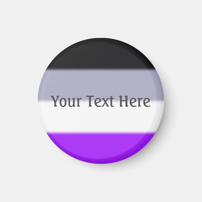 Falln Asexuell Pride Flagga Magnet (Framsidan)