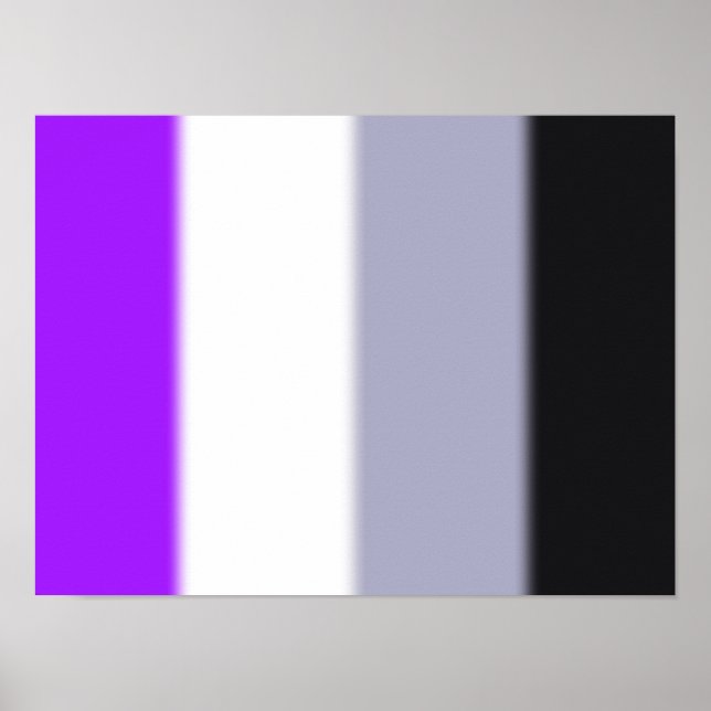 Falln Asexuell Pride Flagga Poster (Framsidan)