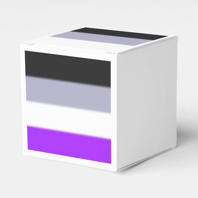 Falln Asexuell Pride Flagga Presentaskar (Framsidan Sidan)