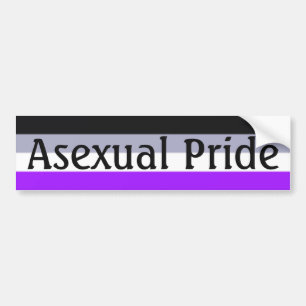 Falln Asexuellt Pride Flagga (text) Bildekal