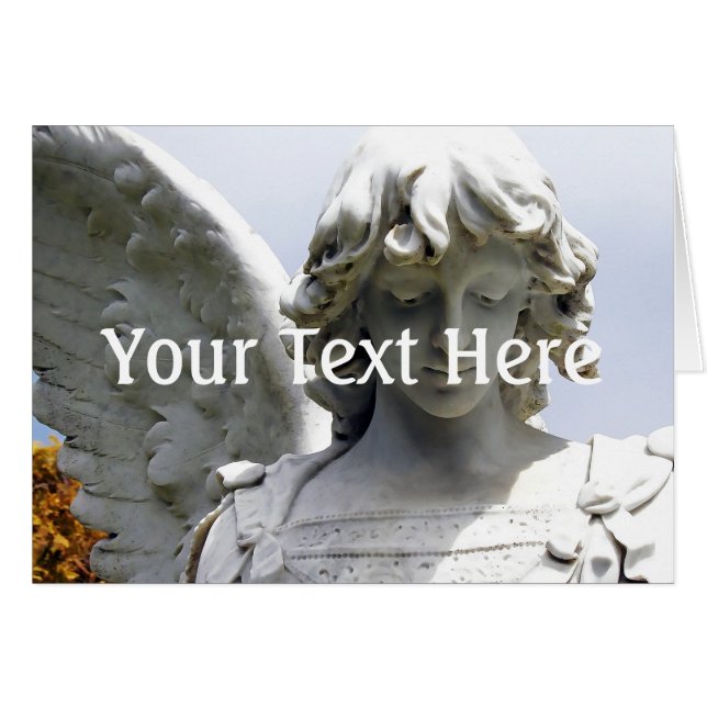 Falln Autumn Angel Hälsningskort (Framsidan Horizontal)