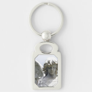 Falln Autumn Angel Rektangulärt Silverfärgad Nyckelring