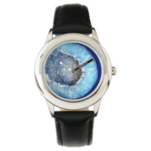 Falln blåttkristall Geode Armbandsur
