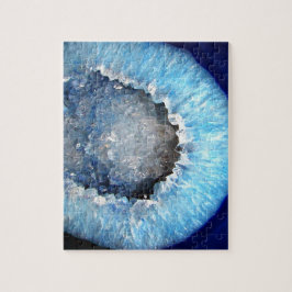 Falln blåttkristall Geode Pussel